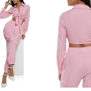 Brand new pink two piece set